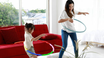 Hula-Hopp für mehr Fitness